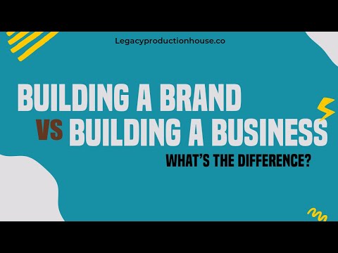 Building a Brand vs Business [Video]