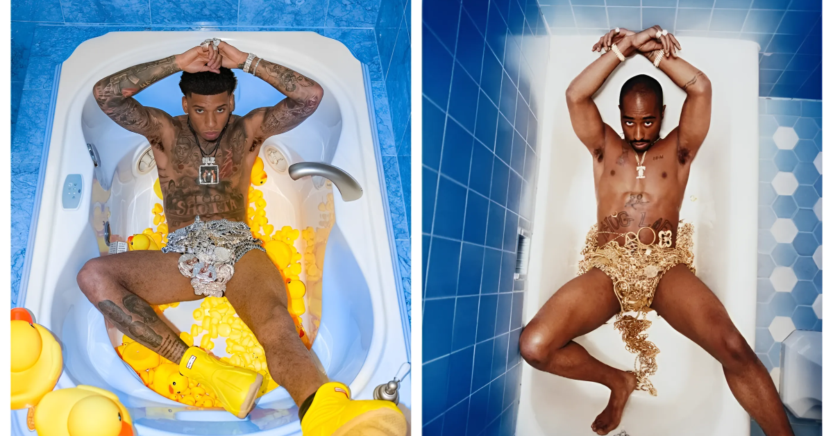 Rapper Reimagines Iconic Bathtub Shot [Video]