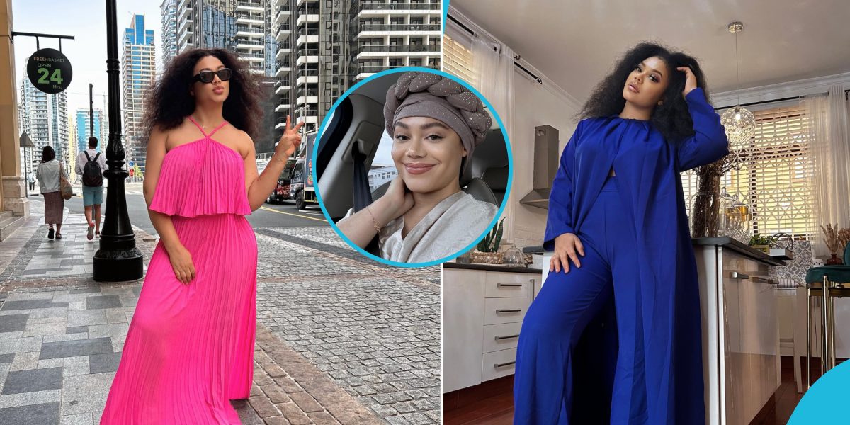 Nadia Buari Flaunts Her Bare Face Without Makeup While Rocking An Elegant Maxi Dresses And Turban [Video]