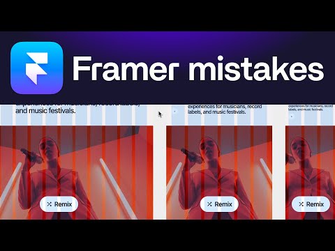 Don’t make these rookie mistakes in Framer [Video]