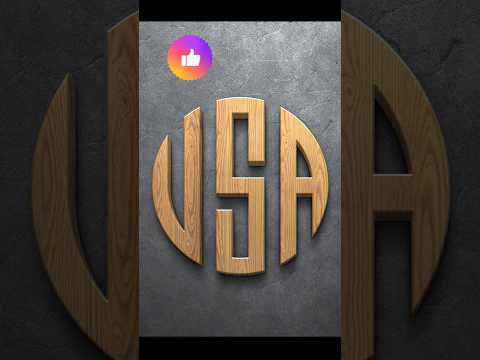 USA Text logo Design in CorelDRAW | CorelDRAW tutorial | Graphic Design [Video]