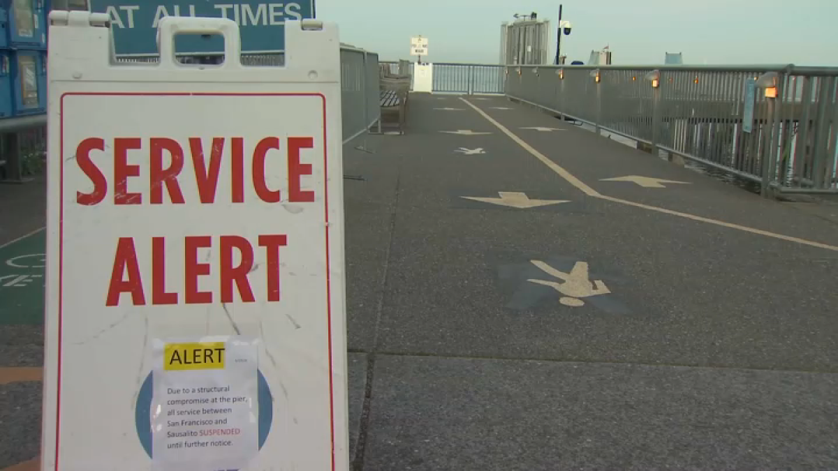 Ferry service Sausalito and San Francisco indefinitely suspended due to pier issue  NBC Bay Area [Video]