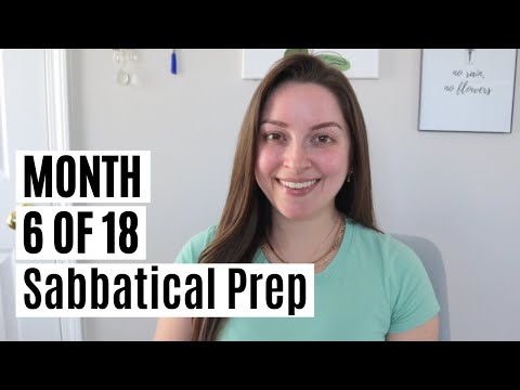 Month 6 of 18 | Sabbatical Prep Update [Video]