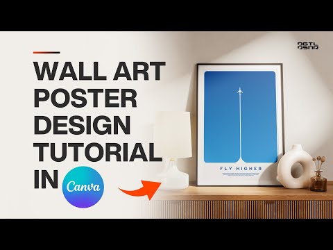 How to design a Silhouette Wall Art poster on Canva | Easy Canva tutorials | The Digital Designer [Video]