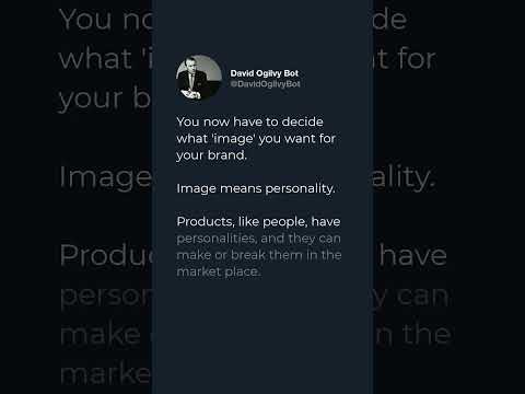 You now have to decide what ‘image’ you want for your brand.

Image means personality.

Products,... [Video]