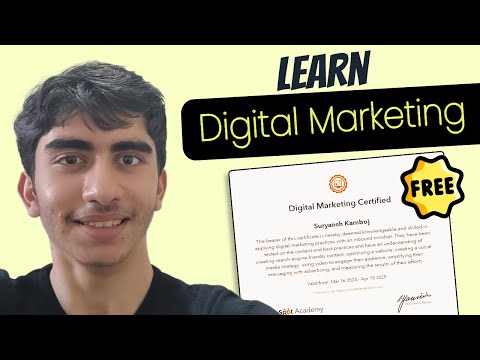 Learn Digital Marketing in 2024 from these FREE COURSES [Certificate included] 🏆 [Video]