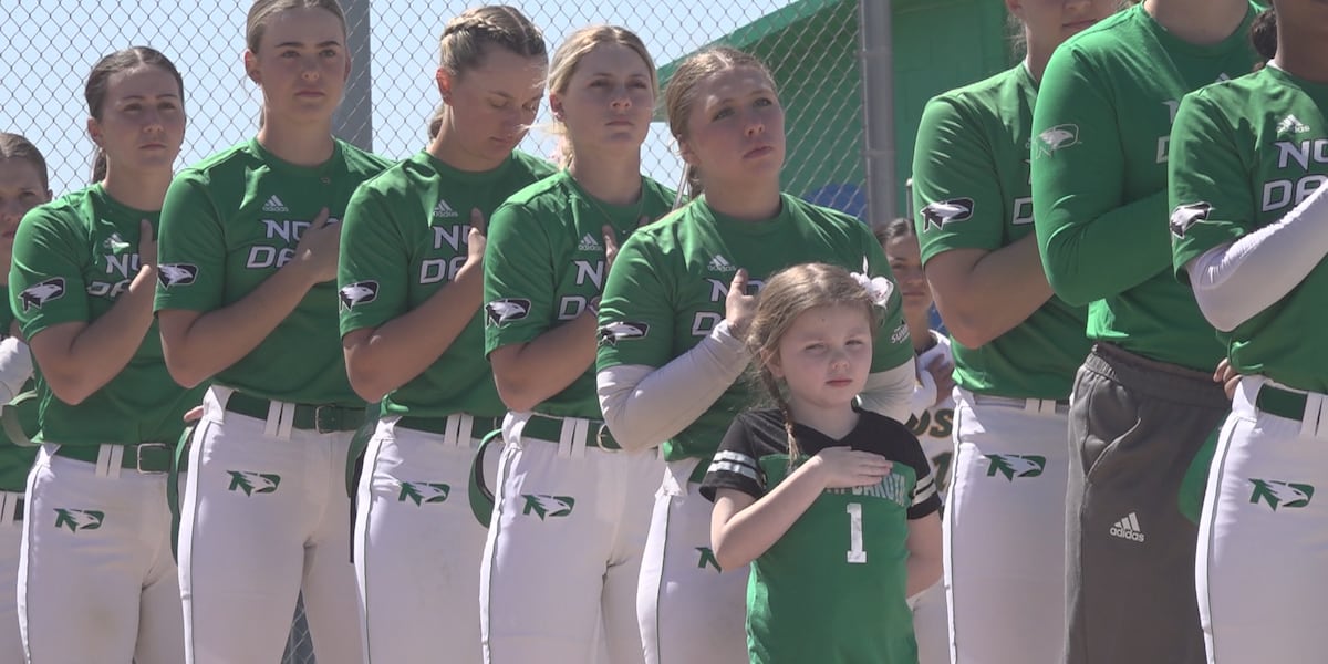 UND Softball honors Wish Kid ahead of Sunday afternoon game [Video]