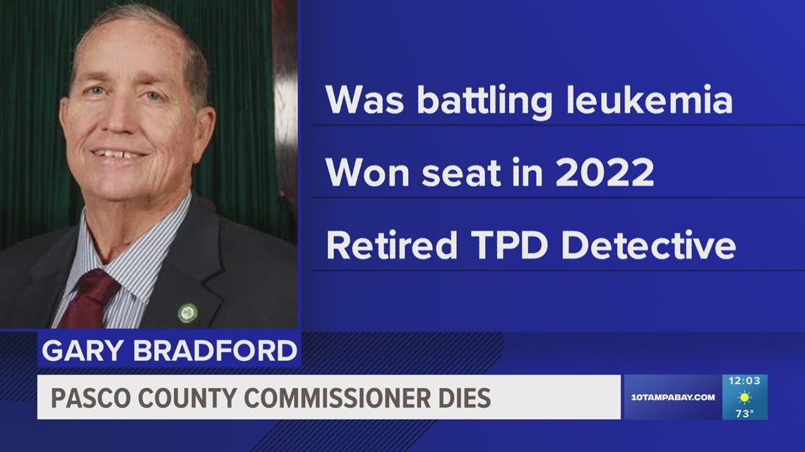Pasco County Commissioner Gary Bradford has died at the age of 65 [Video]