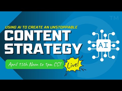 Using AI to Create an UNSTOPPABLE Content Strategy 🤖 [Video]