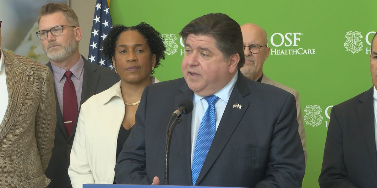 In Peoria, Gov. Pritzker promotes healthcare bill to limit insurers power in determining treatment options [Video]