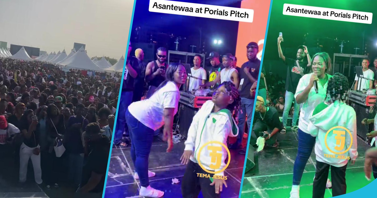 Asantewaa Shakes Her Backside Seriously On Stage At Dulcie Boateng’s Porials Pitch Event [Video]