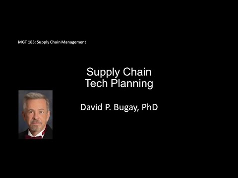 Supply Chain Tech Planning [Video]