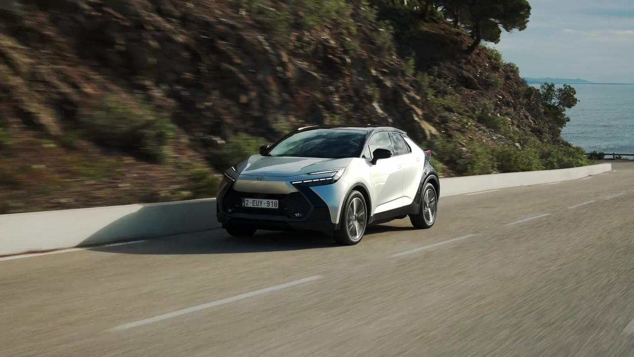 2024 Toyota C-HR PHEV in Precious silver Driving [Video]
