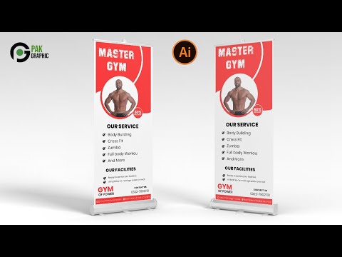 How To Make a Standee For Brand in Adobe Illustrator | Brand Identity | Adobe Illustrator Tutorial [Video]