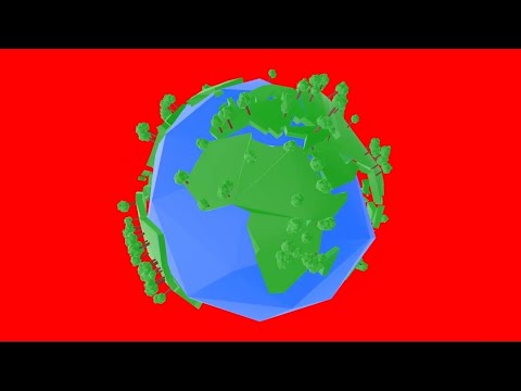 Earth rotation 🌎 | Free 3D Motion Graphics | green screen showcase [Video]