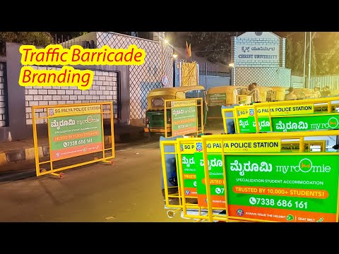 Traffic barricade branding & marketing ideas [Video]