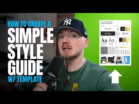 How To Create A Simple Brand Guidelines (+Template) [Video]