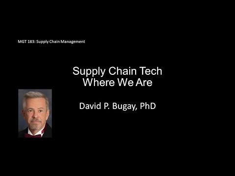Supply Chain Tech – Where We Are [Video]