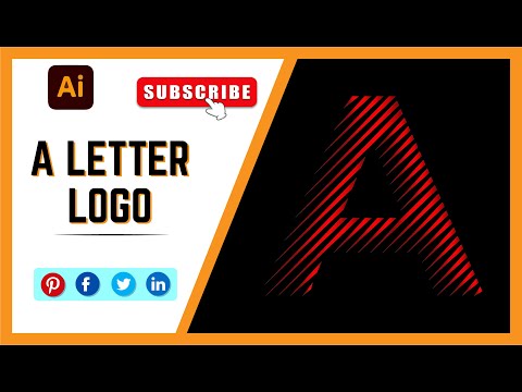 Easy Create A Letter Logo Design in Adobe Illustrator Tutorial step-by-step guide [Video]