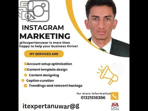 digital marketing of instagram  through graphic design. [Video]
