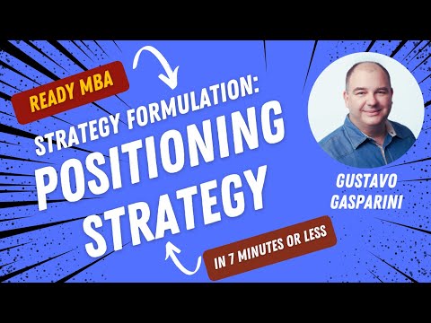 Strategy Management – Positioning Strategy (Video #100)