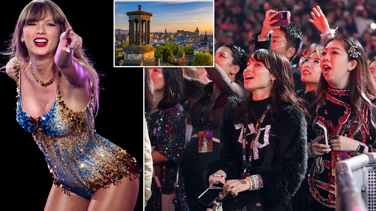 Taylor Swift fans face being charged 1,600 a NIGHT for hotels during the pop superstar’s concerts in Edinburgh [Video]