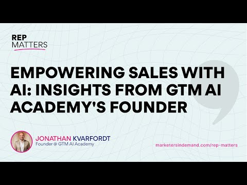 Empowering Sales With AI: Insights from GTM AI Academy’s Founder [Video]