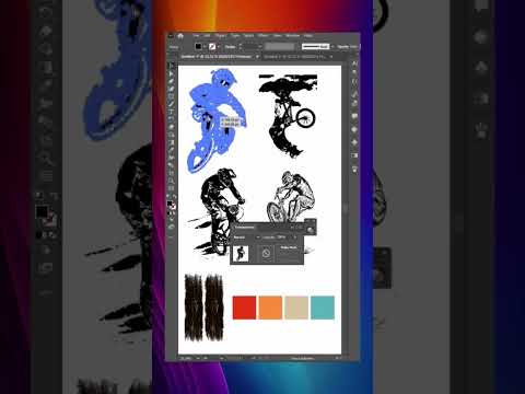 Cycling Stunt Retro Vintage T-shirt Design In Illustrator 2024 [Video]