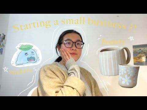 Starting a small business in 2024 ?! ceramic pieces prep, designing my brand logo and slice of life [Video]