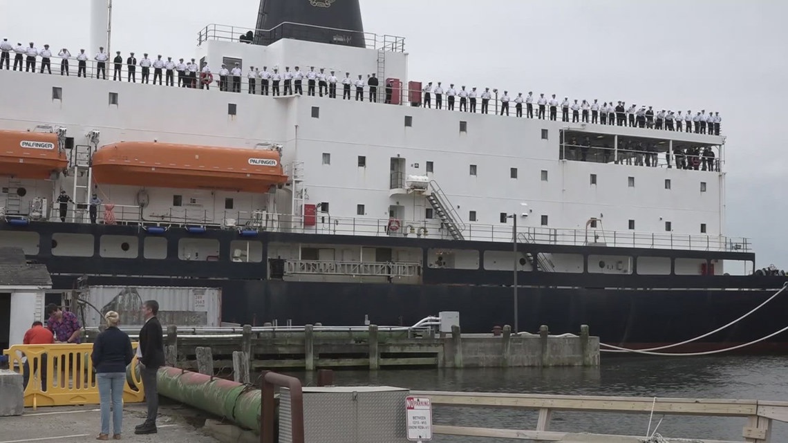 MMA’s State of Maine vessel has lifeboat davit issue, school says [Video]