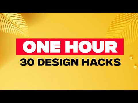 1 HOUR Of The BEST Graphic Design Hacks & Techniques! [Video]