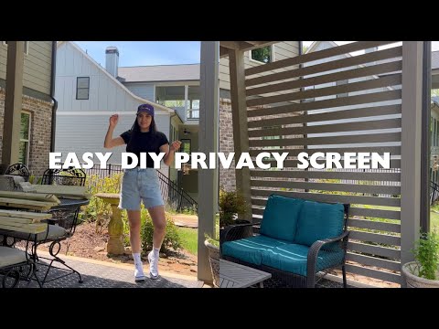 EASY DIY Privacy Fence [Video]