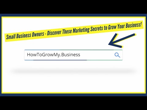 Small Business Owners – Discover These Marketing Secrets to Grow Your Business [Video]