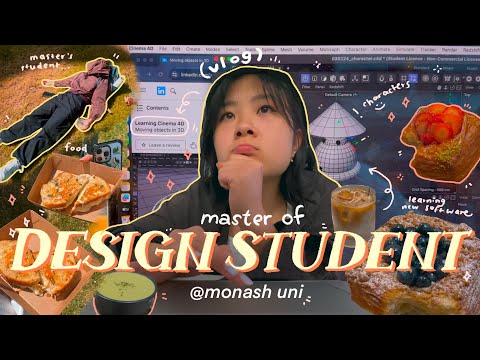 UNI VLOG •₊✧💻 graphic design classes, productive work sessions, studying at the library [Video]