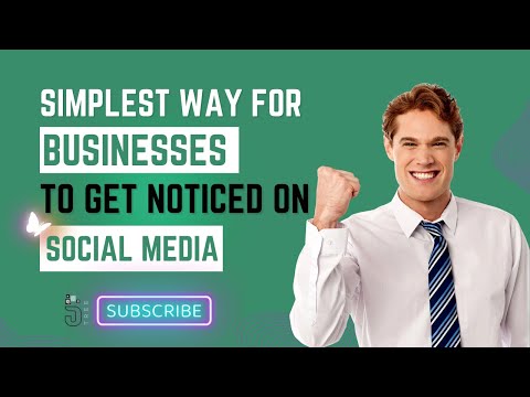 Simplest way for businesses to get noticed on social media#marketingtips [Video]