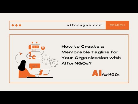 Crafting Your Brand Identity: Creating Memorable Taglines with AIforNGOs! [Video]