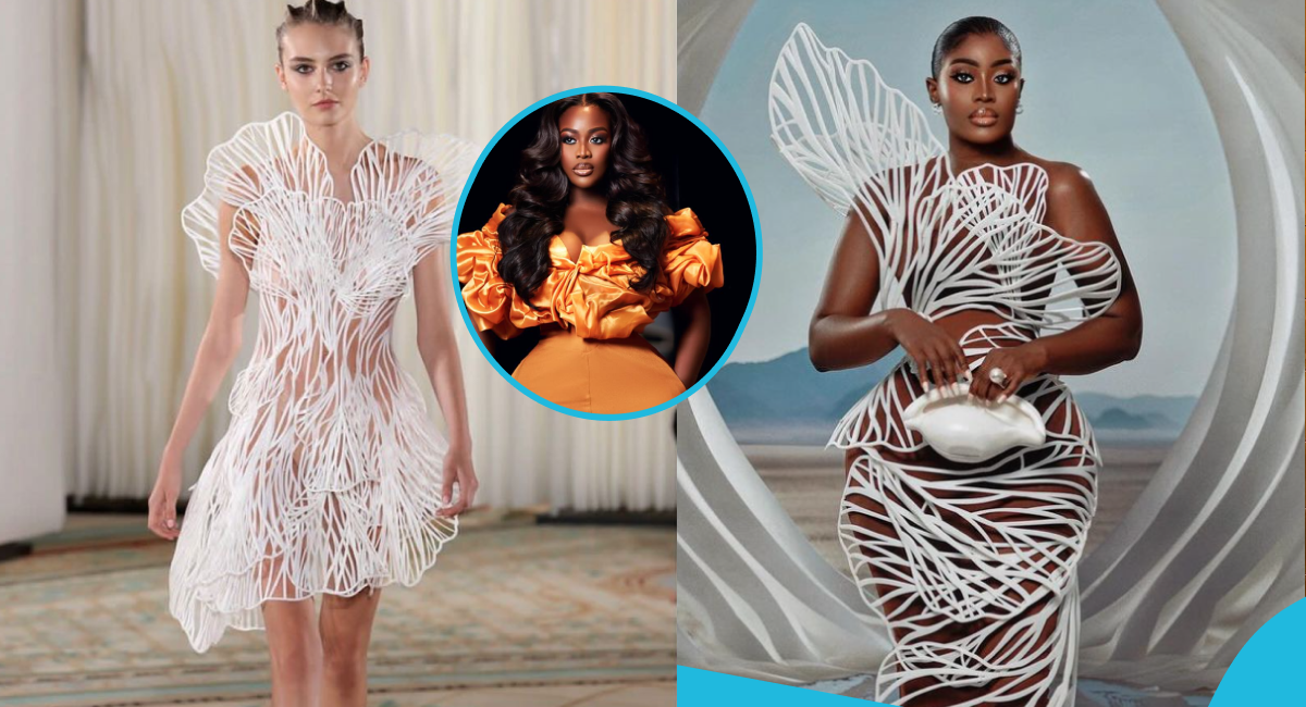Nigerian Blogger Accuses Nana Akua Addo Of Stealing Her AMVCA Dress Design From A French Designer [Video]