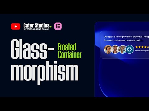 Elementor frosted glass effect | Glassmorphism | Elementor wordpress website tutorial [Video]