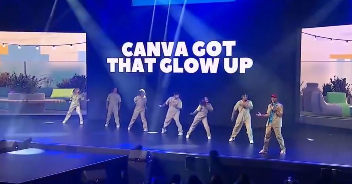 Canva on-stage rap video goes viral as company hosts international Create event in Los Angeles
