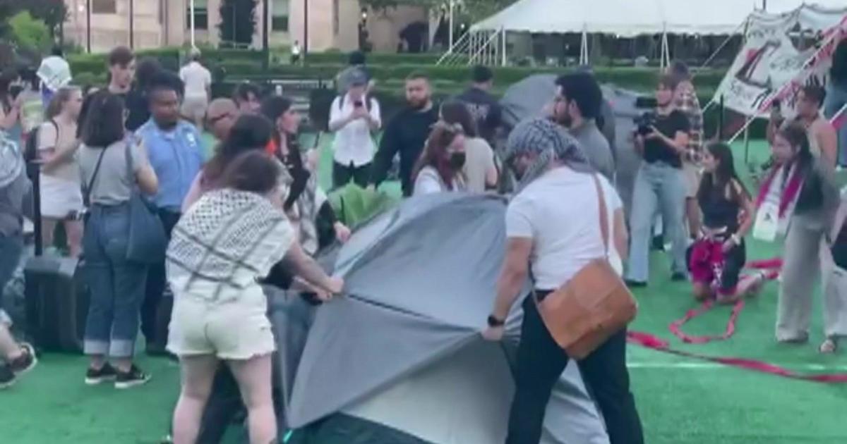Columbia security breaks up new encampment before alumni weekend, social media video shows