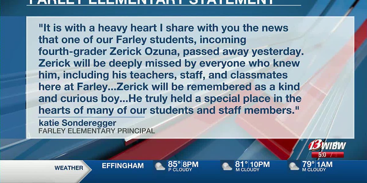 Farley Elementary mourns loss of 9-year-old student who passed away Thursday [Video]