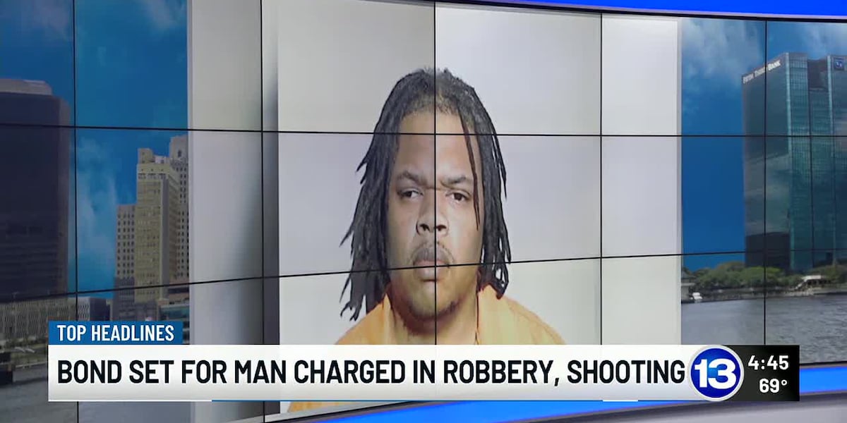 Bond set for man charged in robbery, shooting [Video]