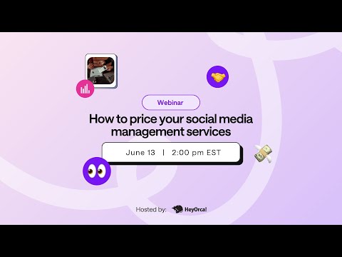 How to price your social media management services | HeyOrca [Video]