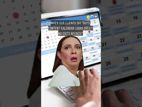 When our client say “guys, content calendar looks great!”” [Video]