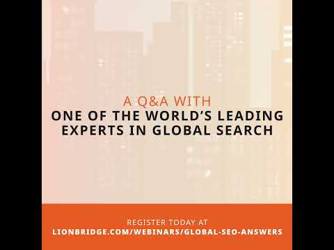 Global SEO: Ask Me Anything Webinar [Video]