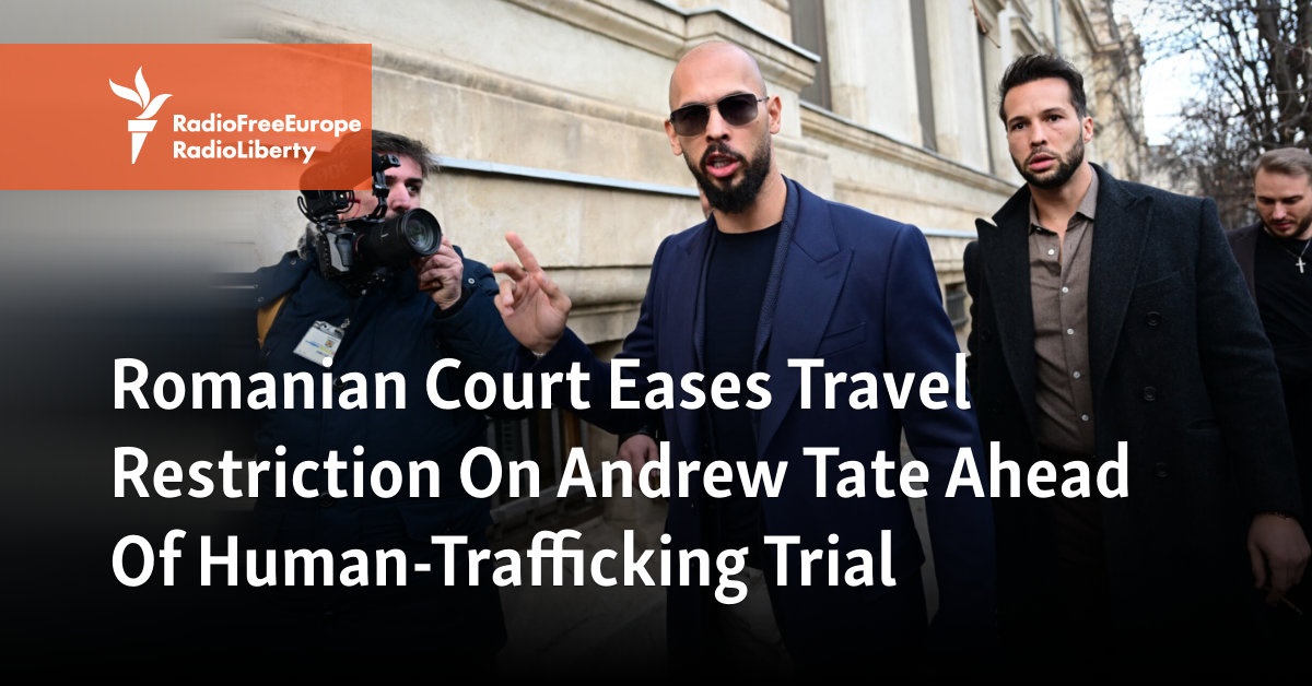 Romanian Court Eases Travel Restriction On Andrew Tate Ahead Of Human-Trafficking Trial [Video]