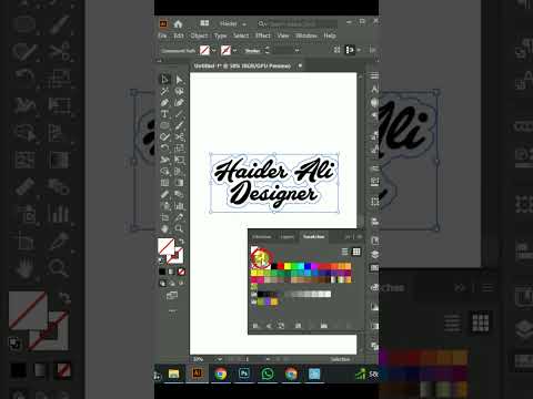 Create Stunning Text Outlines in Adobe Illustrator – Haideralidesigner – Short Video