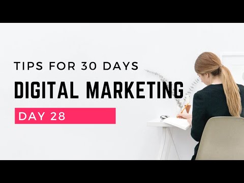 Digital Marketing Tips and Ideas Day  28 [Video]