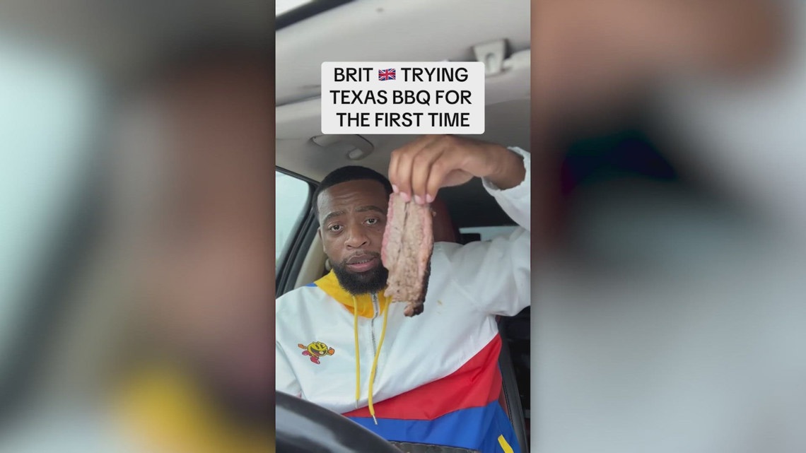 British influencers try Texas food spots [Video]