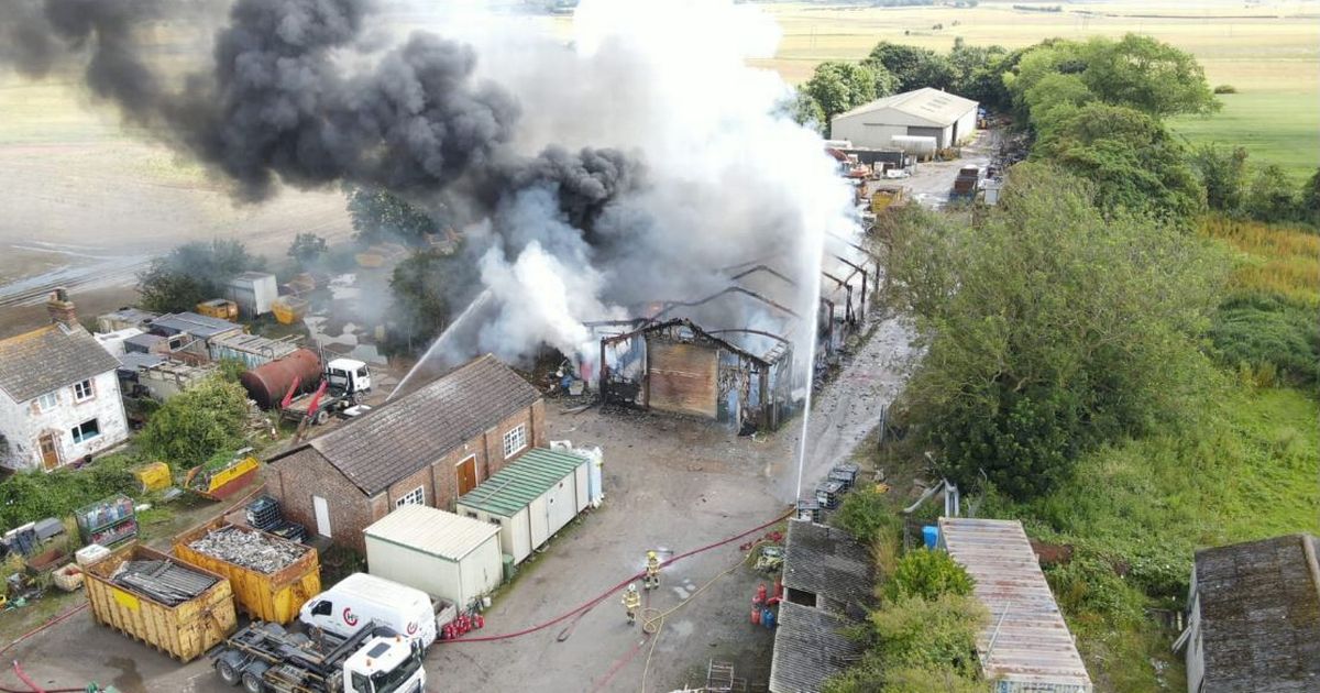 Fire at industrial site in Patrington as witness describes blaze as ‘intense’ [Video]